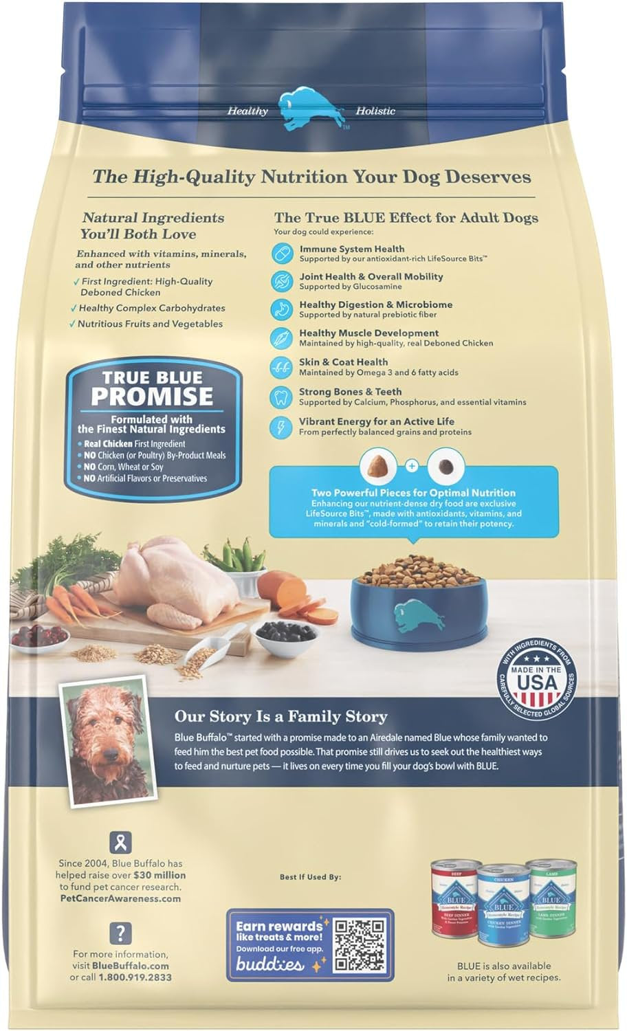 Life Protection Formula Chicken and Brown Rice Dry Dog Food for Adult Dogs, Whole Grain, 5 Lb. Bag