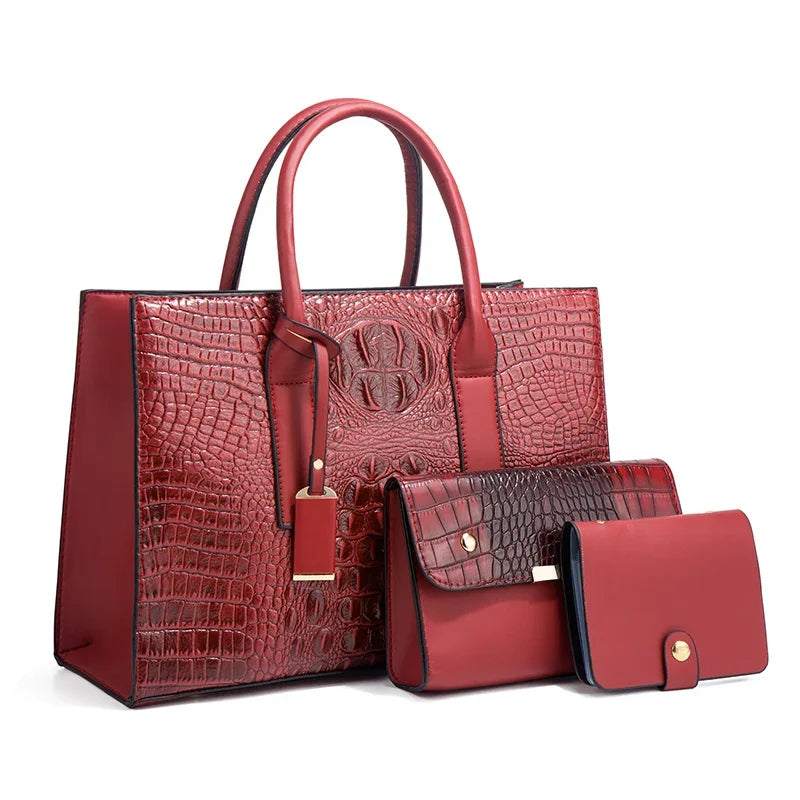 Luxurious Crocodile Pattern Handbag for Fashion-forward Women