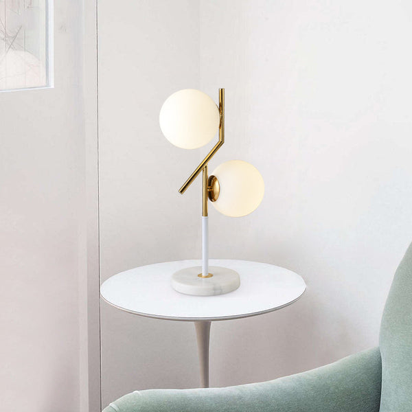 lampe de table en verre