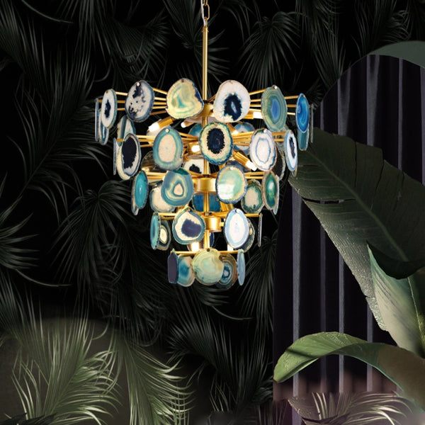 Agaat kroonluchter 5F