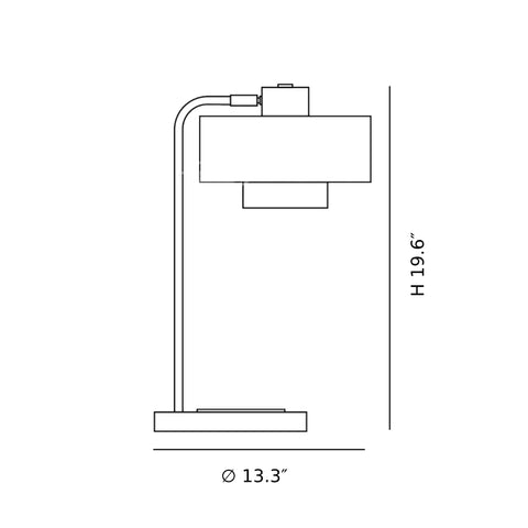 Bradbury Table Lamp-CAD