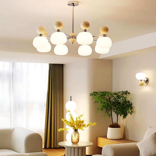 Lustre citrouille crème