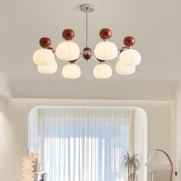 Lustre citrouille crème