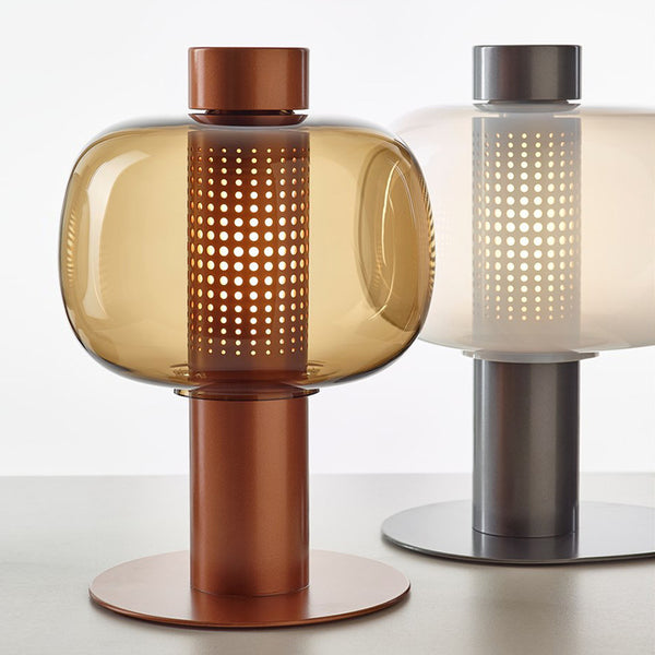 lampe de table en verre