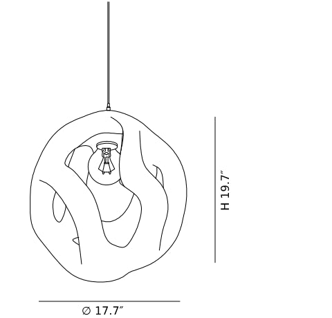 Round_Hollow_Pendant_Lamp_CAD