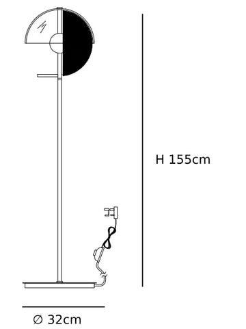 Theia Floor Lamp CAD