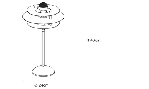 UFO Table Light CAD