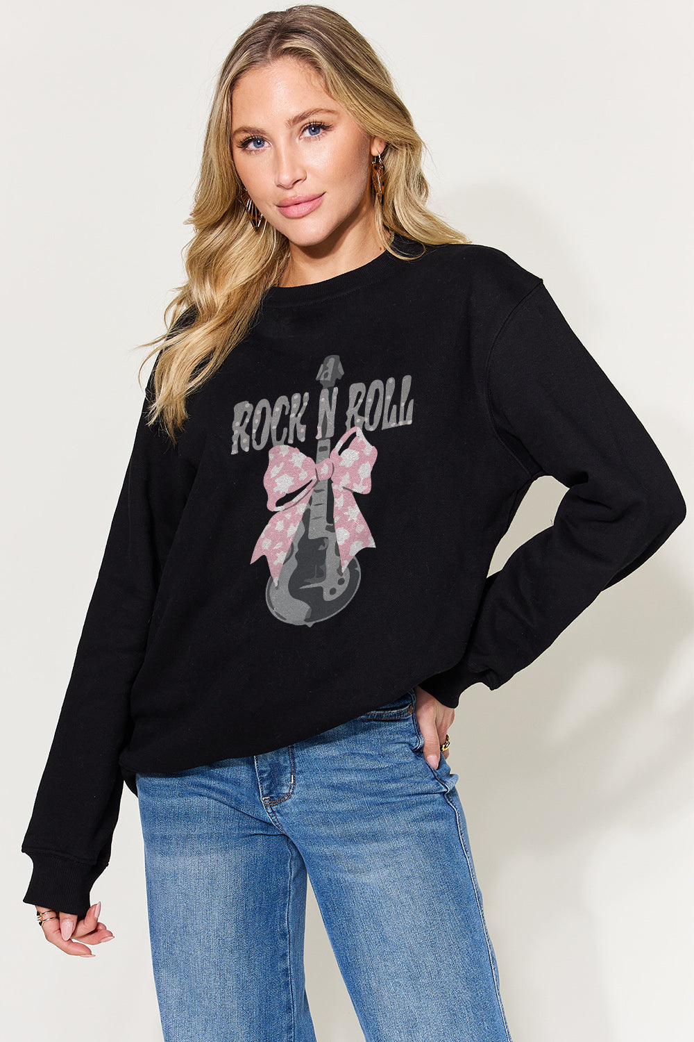 Simply Love Full Size Graphic Long Sleeve Sweatshirt