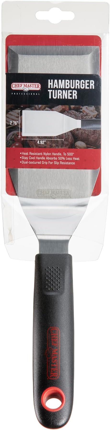 Chef Master 90283 Stainless Steel High Heat Hamburger Turner 4.92