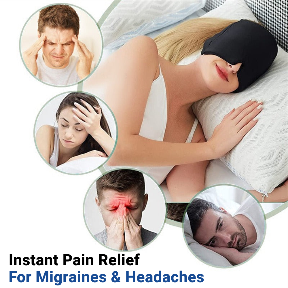 OrthoPal Migraine Fix - Hot & Cold Compression Mask For Headache & Migraine Relief