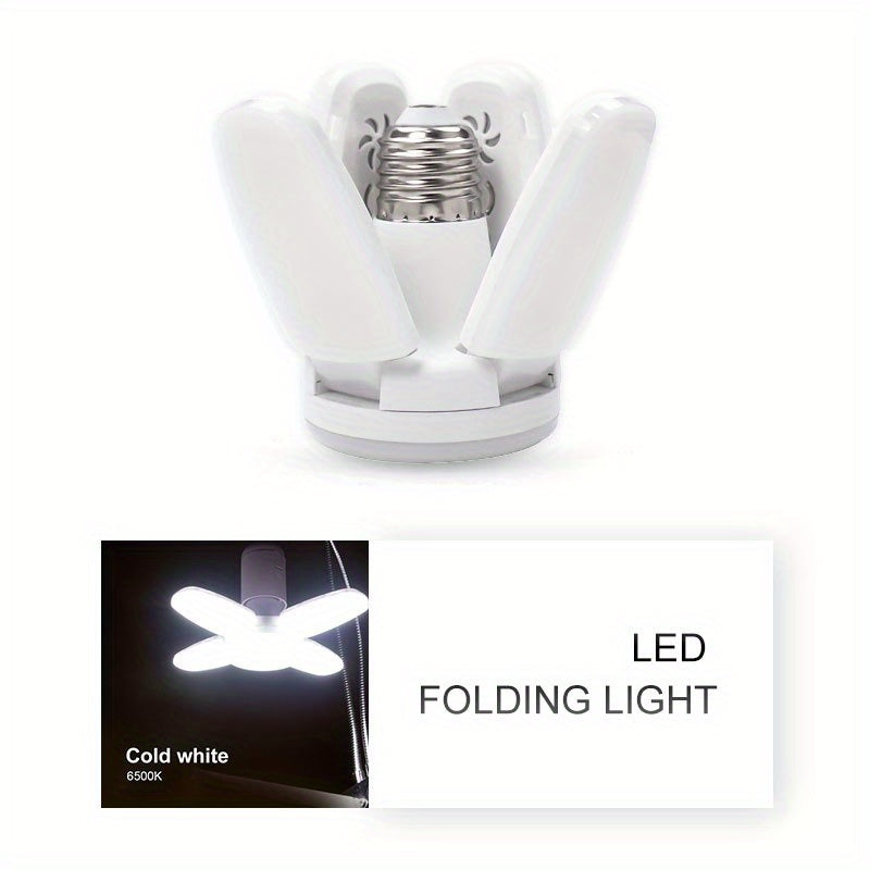 E26/E27 LED Bulb Fan Blade Timing Lamp AC85-265V 28W Foldable Led Light Bulb Lampada For Home Ceiling Light With Remote Controller