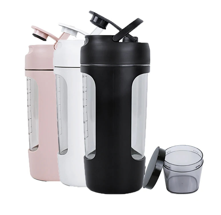 Wholesale 650ml USB Electric Fitness Portable Mixes Bottle Automatic Protein Powder Shaker Bottle For Sports
