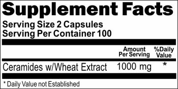 50% off Price Ceramides with Wheat Extract 1000mg 200 Capsules 1 or 3 Bottle Price