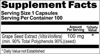 50% off Price Grapeseed Extract 100mg 100 or 200 Capsules 1 or 3 Bottle Price