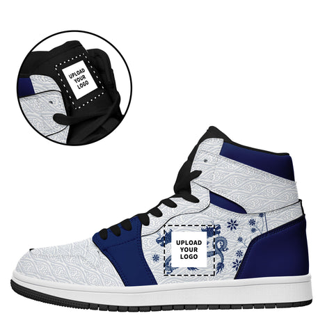 个性定制打印中国龙图案高帮运动鞋蓝白色黑鞋带AJ1H-24025004_8