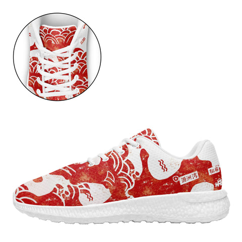 柔性定制个性化打印设计跑鞋时尚中国莆田妈祖特色主题运动鞋红白色BLD2-23023007-7