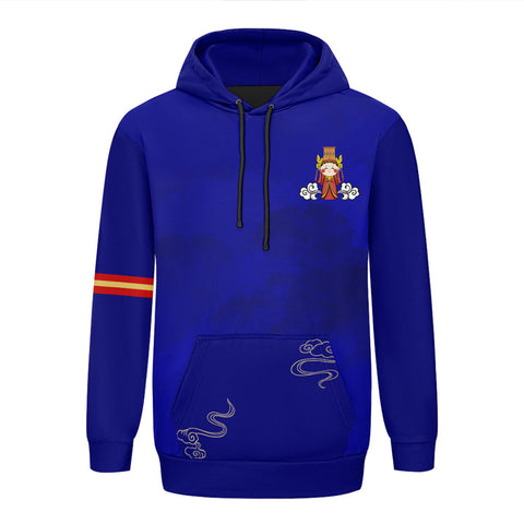 个性定制打印Logo中国莆田特色妈祖文化主题男女同款连帽衫外套蓝色YW045-2306015