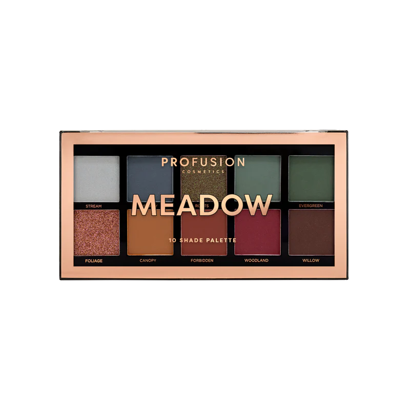 Meadow 10 shade palette