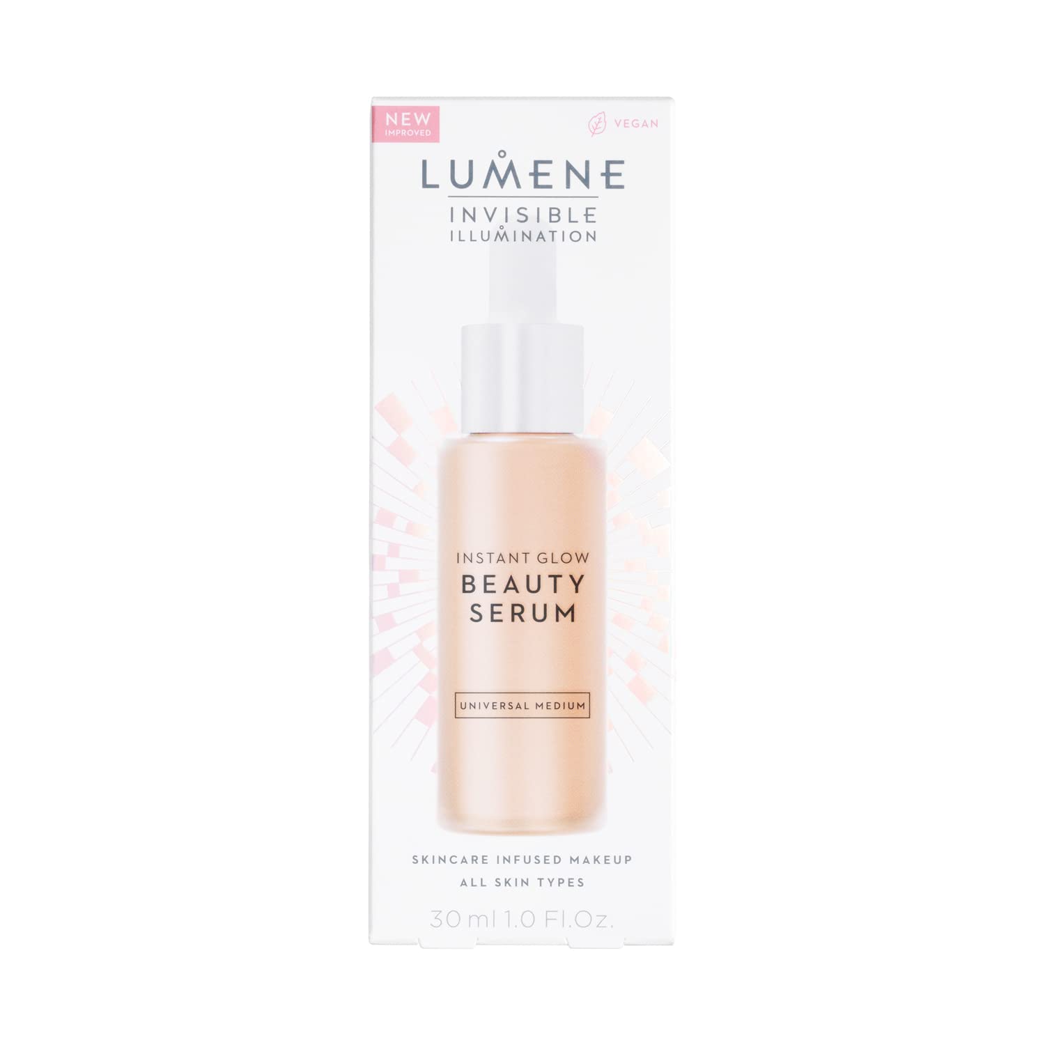 LUMENE INVISIBLE ILLUMINATION Instant Glow Beauty Serum Medium 30ml