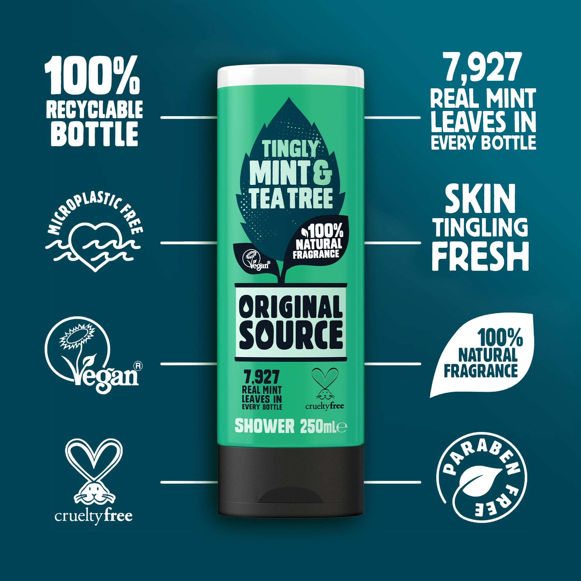 ORIGINAL SOURCE OS Shower Mint & Tea Tree, 250 ml