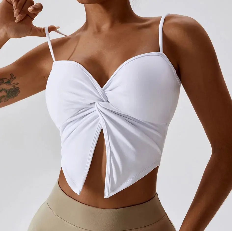 Ruched-Front Top