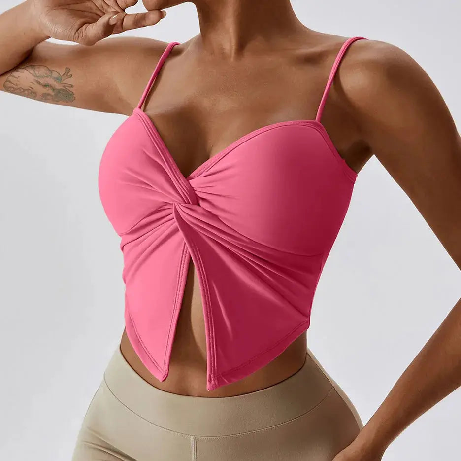 Ruched-Front Top