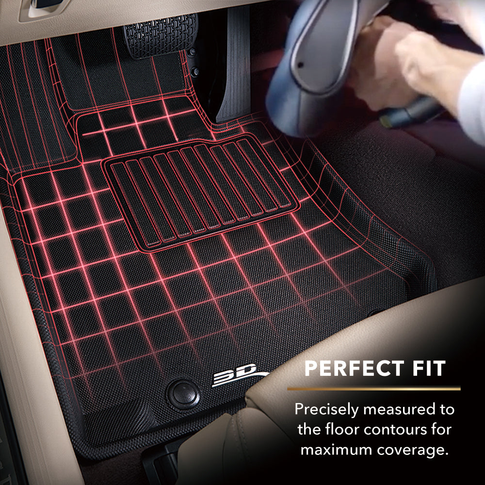 3D MAXpider Custom Fit KAGU Floor Mat (BLACK) for MERCEDES-BENZ METRIS 7/8 SEATER (W447) 2015-2023 - Front Row