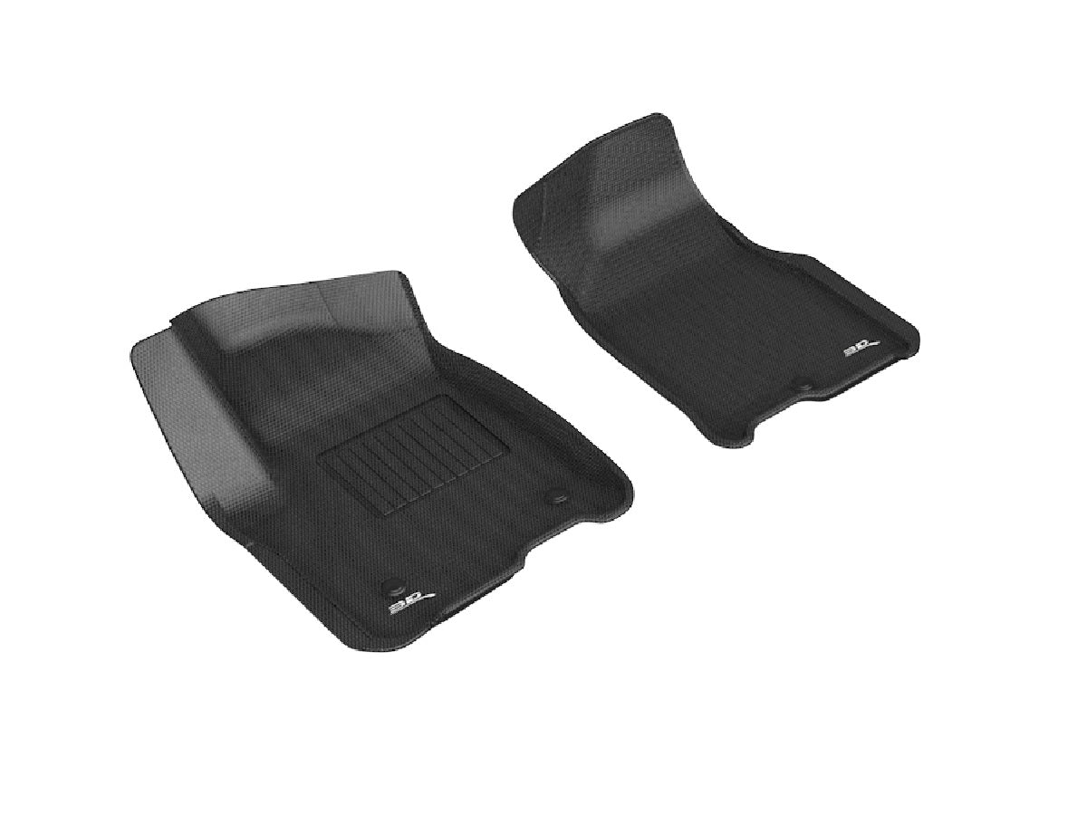 3D MAXpider Custom Fit KAGU Floor Mat (BLACK) for GMC/CHEVROLET YUKON/YUKON XL/TAHOE/SUBURBAN 2021-2023 - Front Row