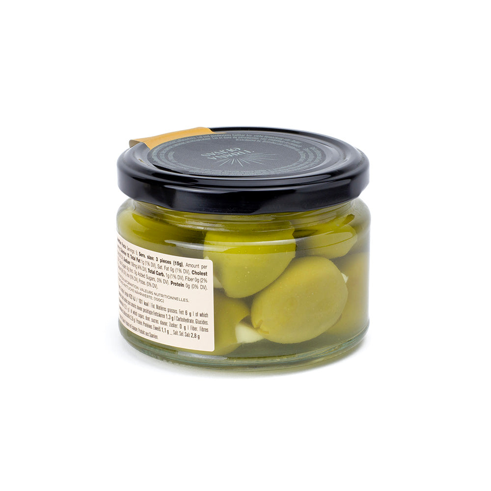 Triana Olivas Gordal Olives from Seville stuffed with Garlic