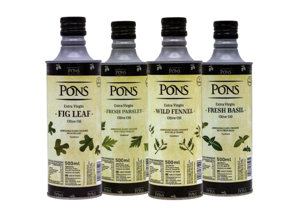 Pons Culinary Arbequina Early Harvest Extra Virgin Olive Oil with Fig Leaf