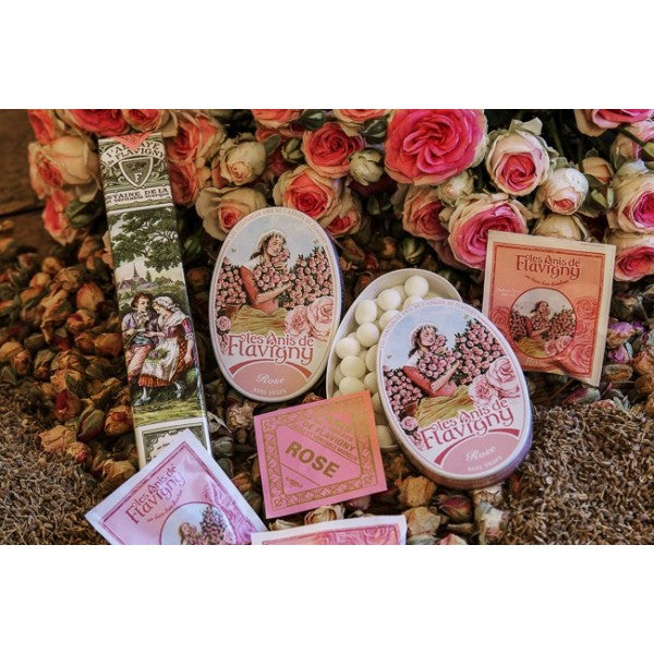 Les Anis de Flavigny Original Rose Candy in oval tin