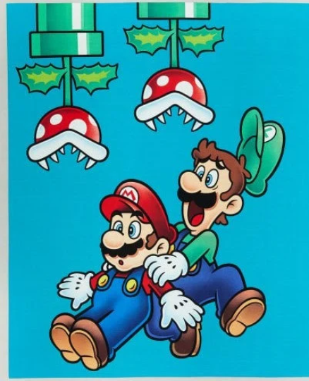 Nintendo Super Mario quilt panel 35.5