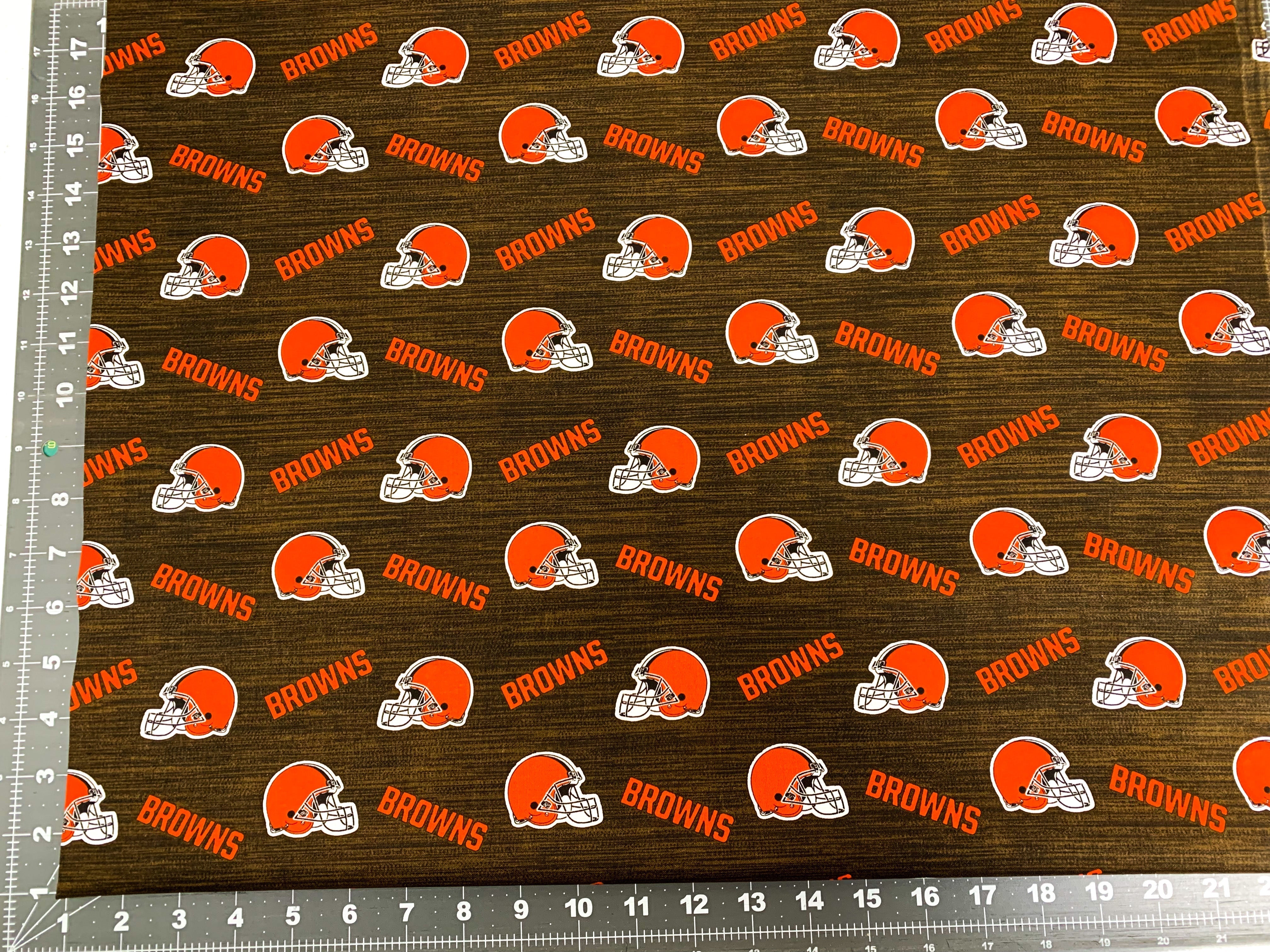 Cleveland Browns fabric 70494-D Browns cotton NFL fabric