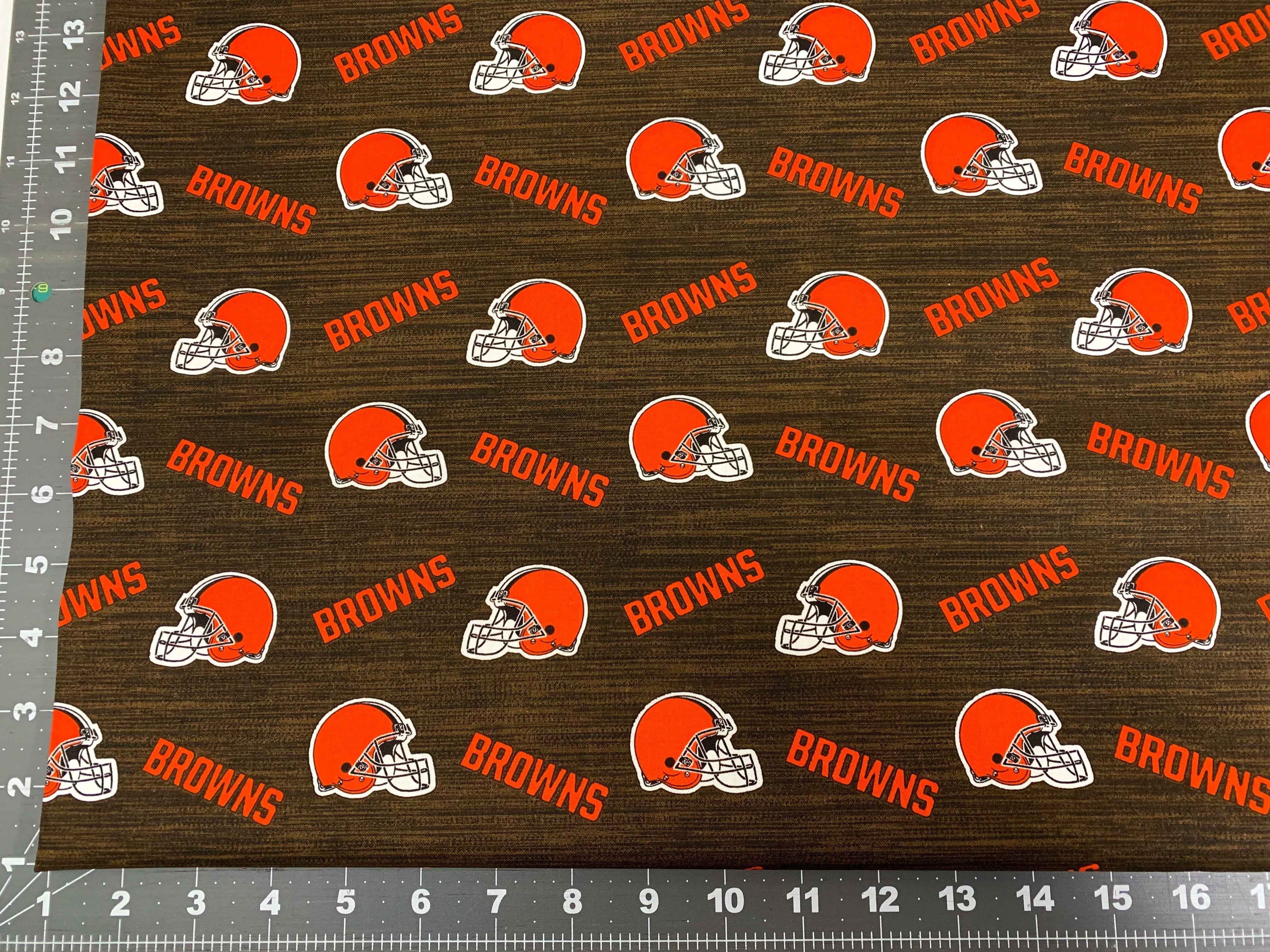 Cleveland Browns fabric 70494-D Browns cotton NFL fabric