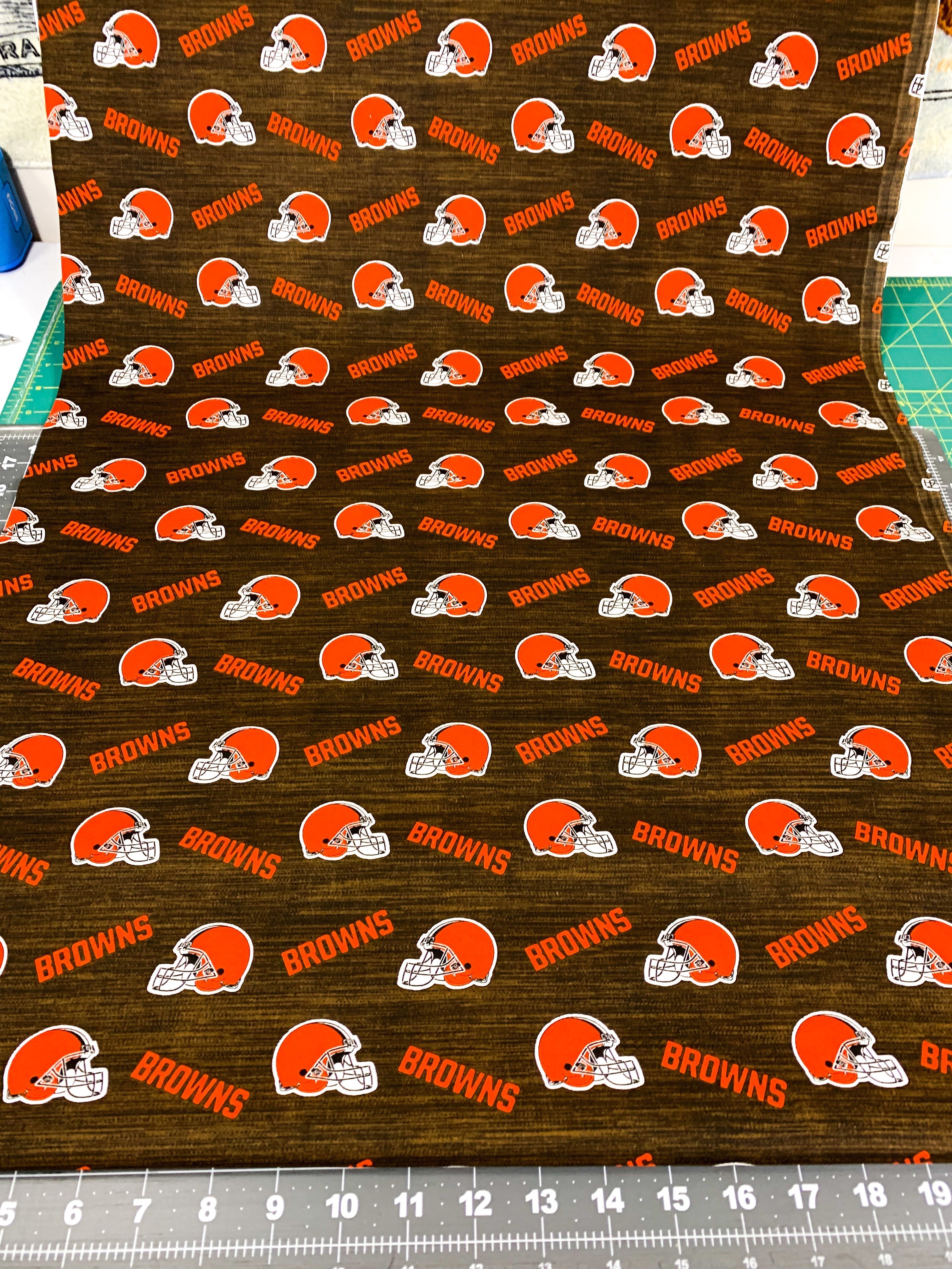 Cleveland Browns fabric 70494-D Browns cotton NFL fabric