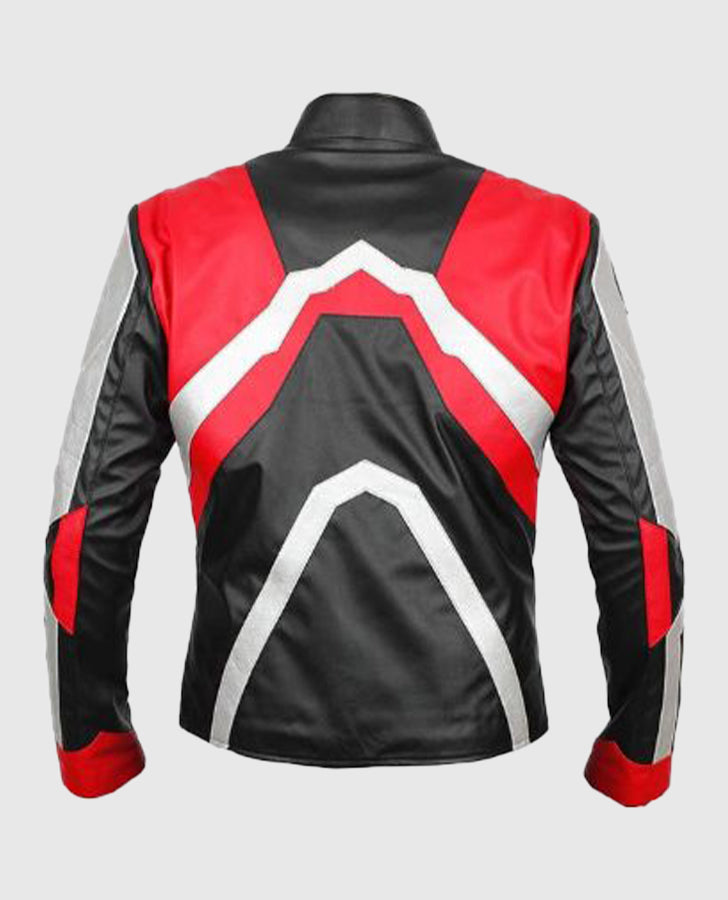 Avengers Endgame Quantum Realm Leather Jacket Red