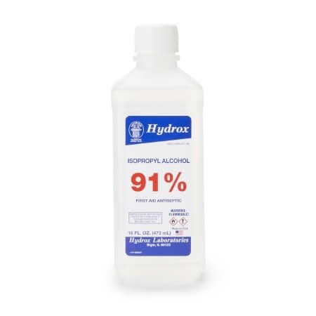 Antiseptic Topical Isopropyl Rubbing Alchohol 91percent 16 oz.