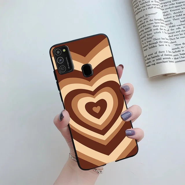 Samsung Galaxy M31 M31S M21 M01 Cute Heart Case
