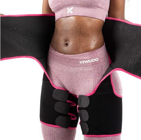 Waist Trainer for Women, 4-IN-1 Waist Thigh Trimmer and Weight Loss for Workout