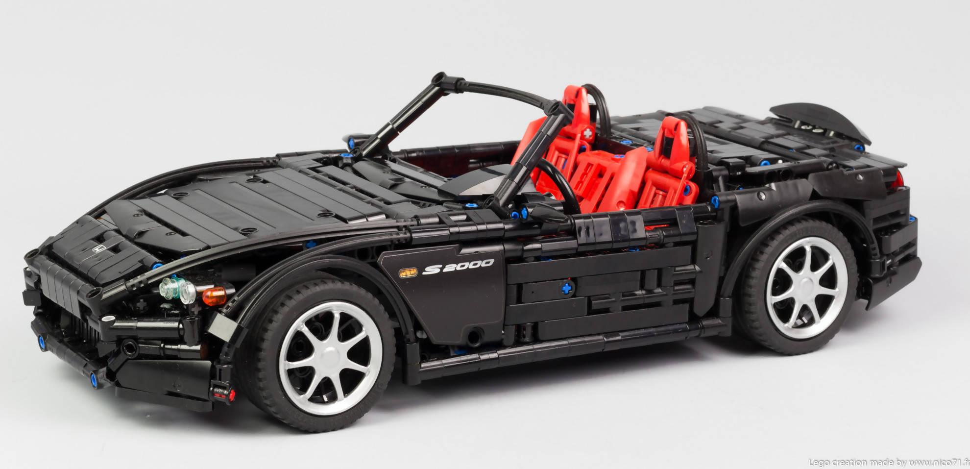 Honda S2000 AP2 Black 1:8 | 1648pcs