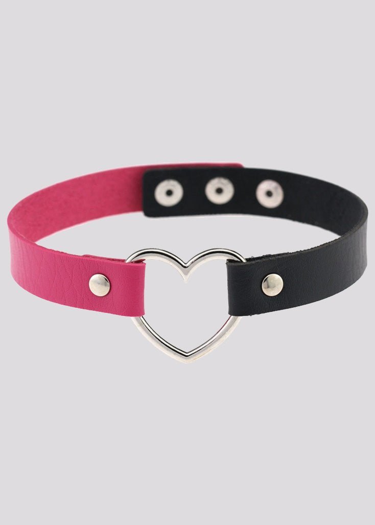 Bitter Sweet Heart Choker Necklace