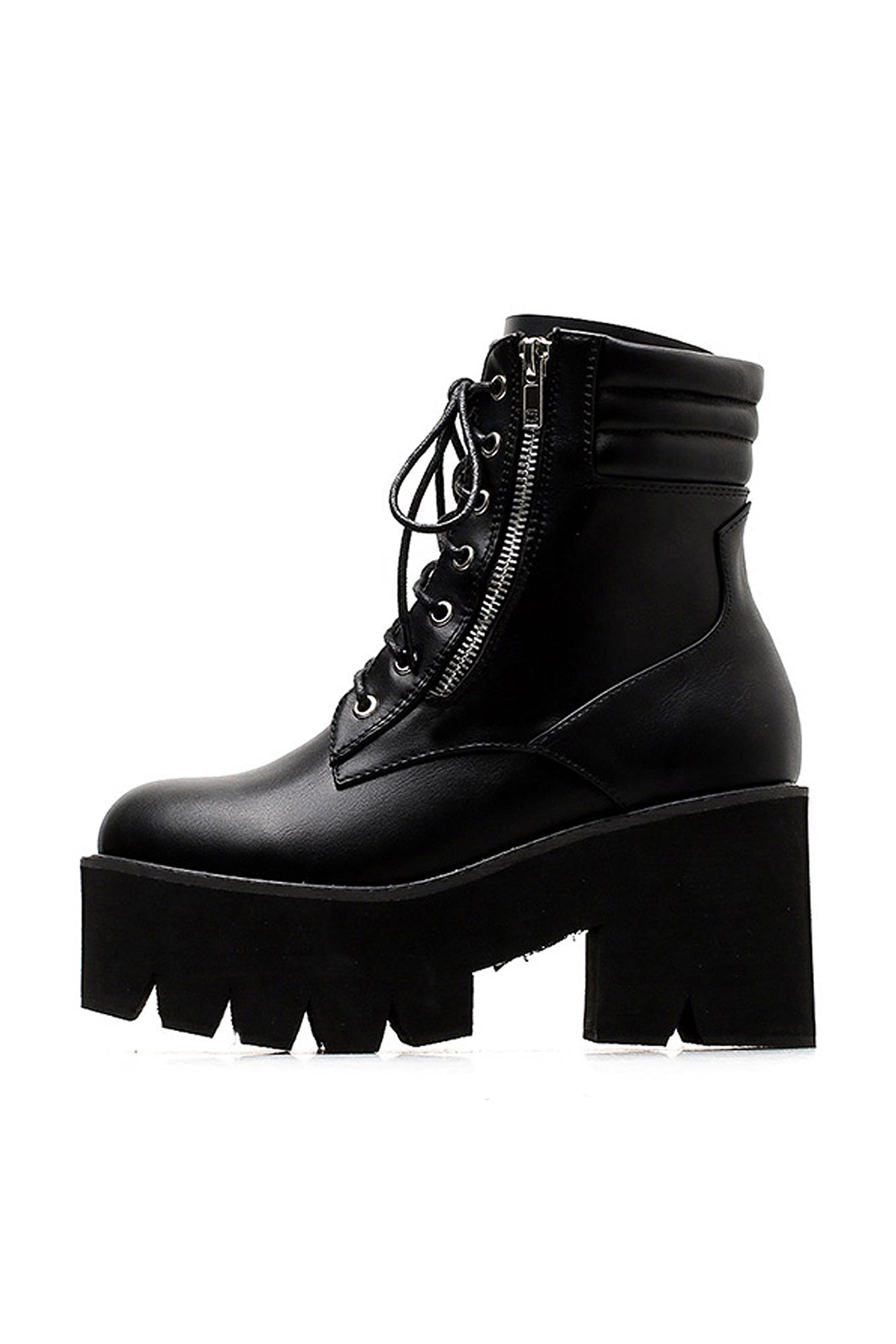 Black Blaze Platform Ankle Boots