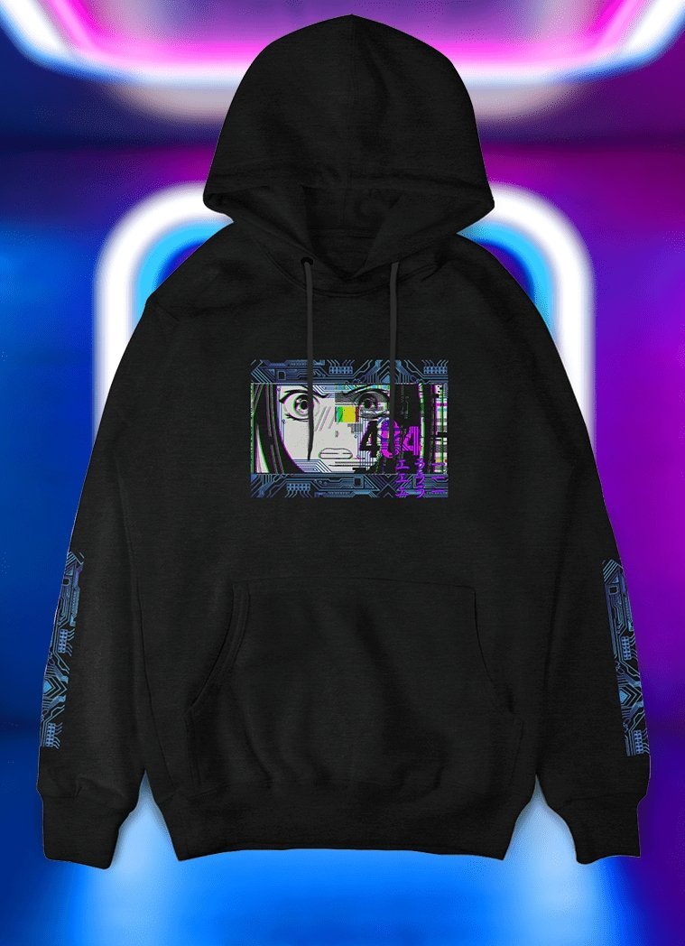 Cyberpunk Glitch Hoodie