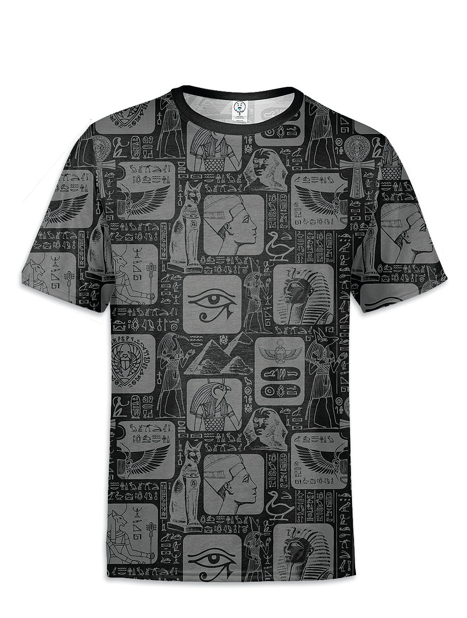 Egypt Hieroglyphics All Over Printed T-Shirt