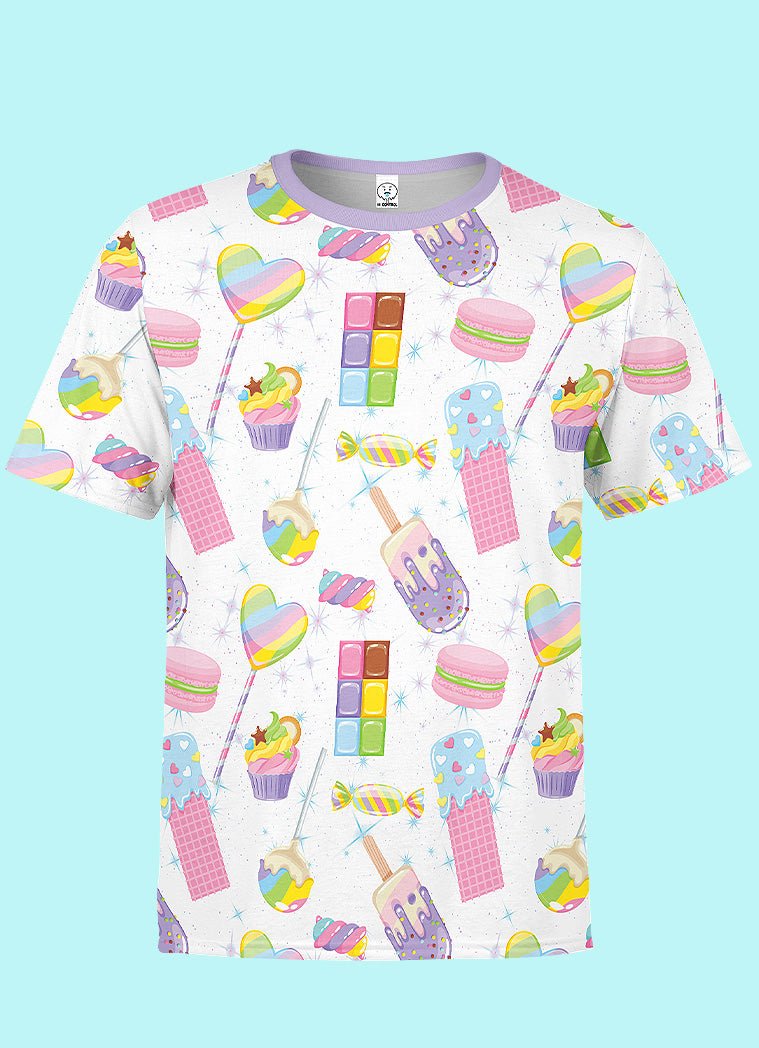 Kawaii Candy Pattern T-Shirt