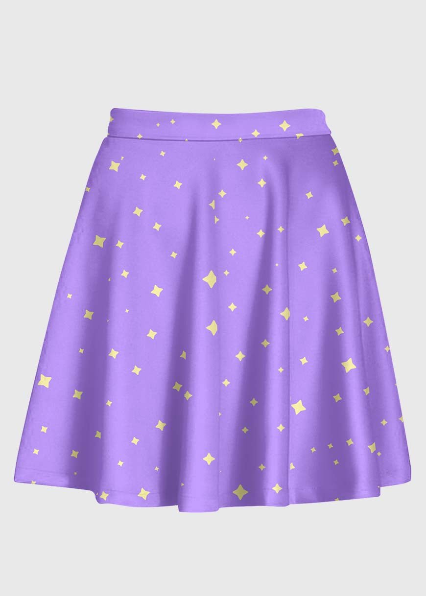 Kawaii Magical Star Purple Skirt
