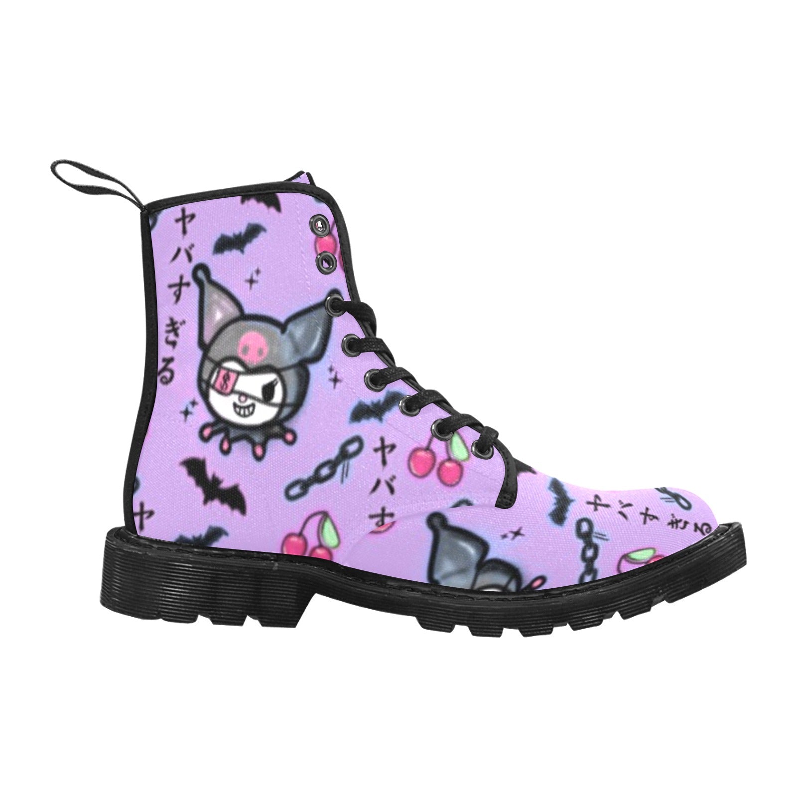 Kuromi Dangerous Bunny Pattern Boots