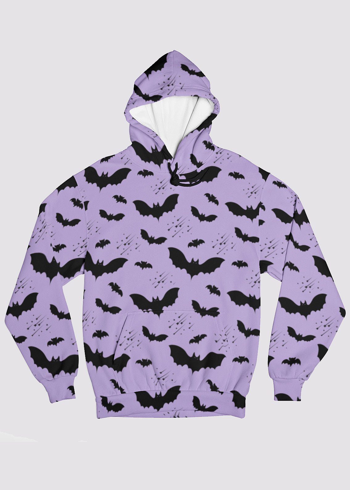 Bat Pattern Pastel Goth Hoodie