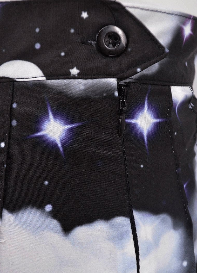 Night Sky Pleated Skirt