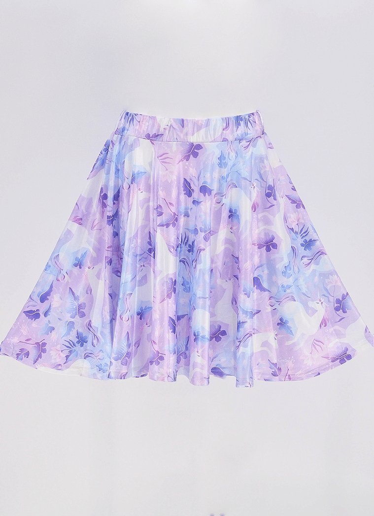 Plus Size Unicorn Paradise Skater Skirt